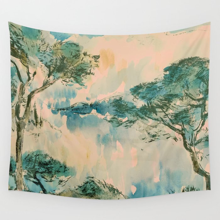Hand shop painted tapestry