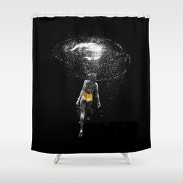 Black Water Shower Curtain