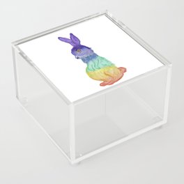 Rainbow Chakra Bunny Acrylic Box