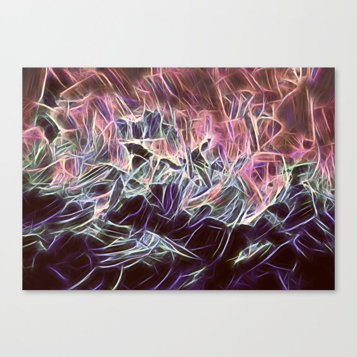 Desaturated Hot And Cold Abstraction Canvas Print