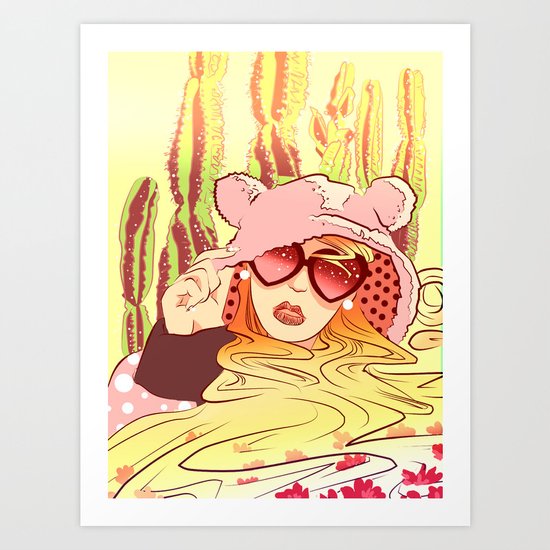Cacti Queen Art Print