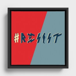 Resist Framed Canvas