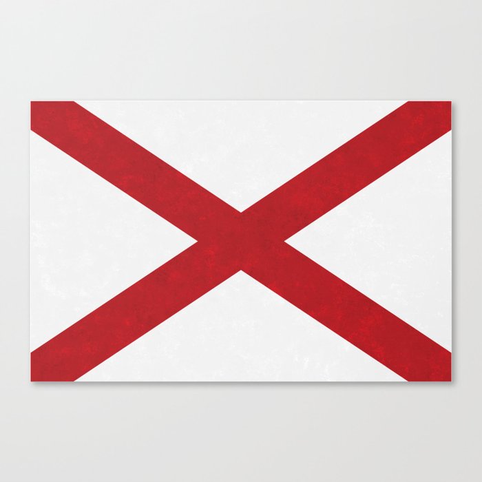Flag of Alabama US State Canvas Print