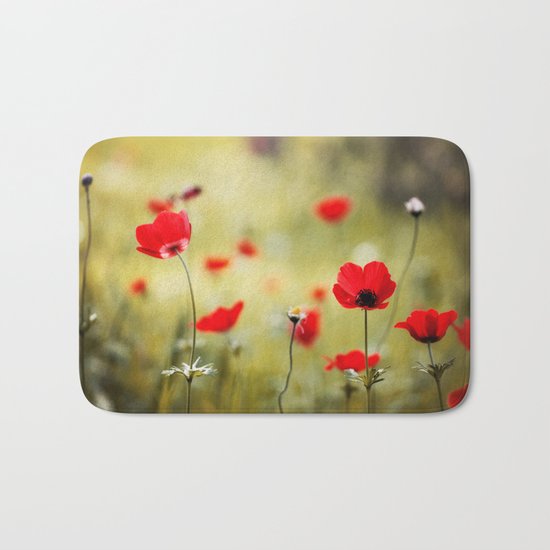 Wild Anemones Bath Mat