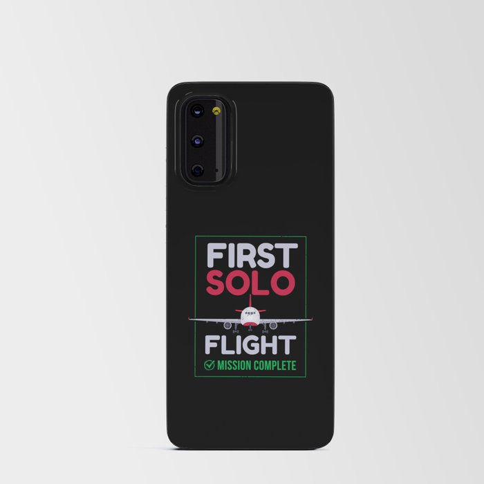 First Solo Flight Airplane First Flight Android Card Case