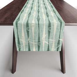 Vintage Bamboo Stripes ©studioxtine Table Runner