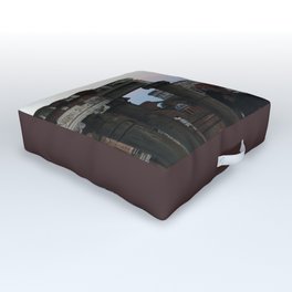 Roman Forum and Colosseum of Rome at Sunset Outdoor Floor Cushion