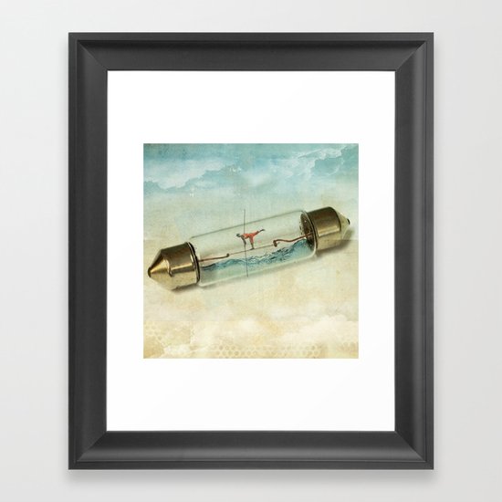 Fuse wire walker Framed Art Print