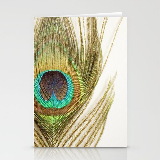 Peacock Feather Stationery Cards