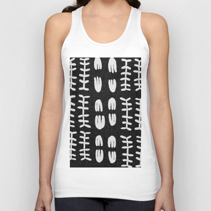 ethnic pattern vintage black and white_2 Tank Top