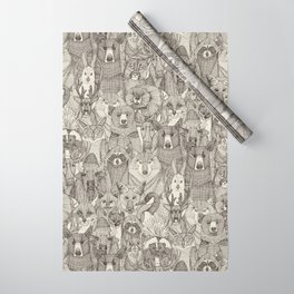 canadian animals natural Wrapping Paper