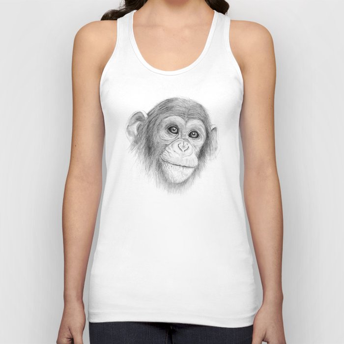 A Chimpanzee :: Not Monkeying Around Tank Top