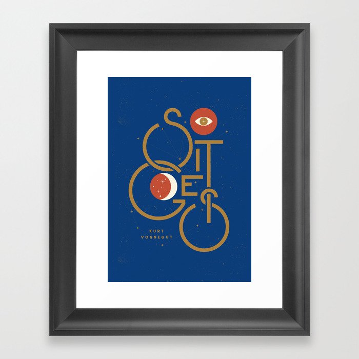 "So It Goes" — Kurt Vonnegut Framed Art Print