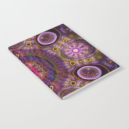 Groovy tribal colourful patterns Notebook