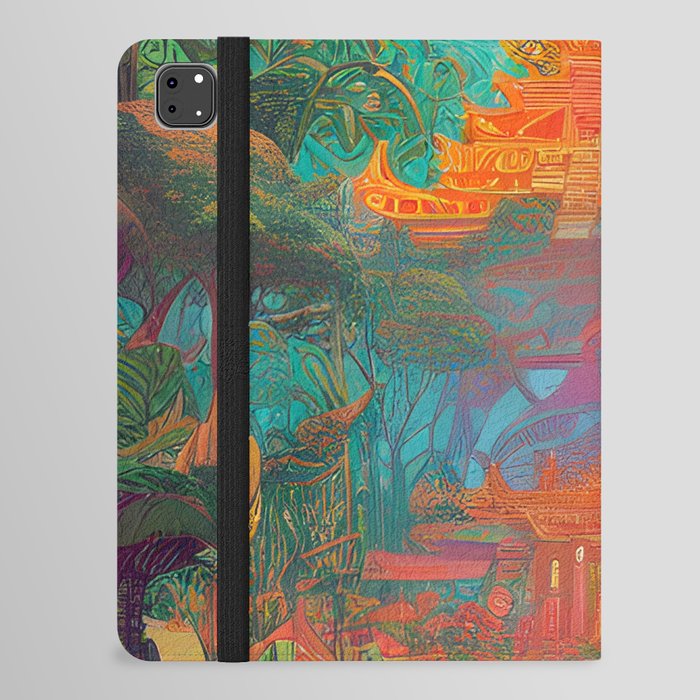 Colorful temple 2 iPad Folio Case