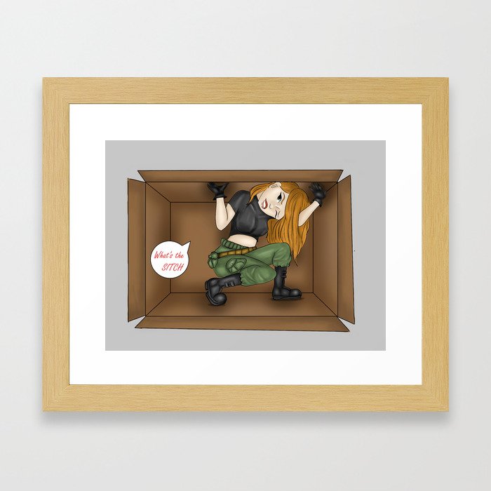 Trapped Kim Possible Framed Art Print