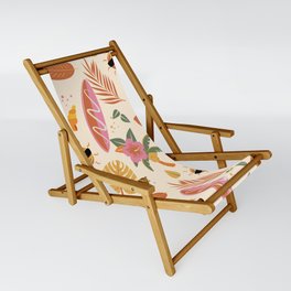 Sunshine Tropical Pattern Sling Chair