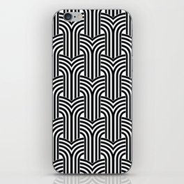 Art Deco wallpaper. Geometric striped ornament. Digital Illustration Background. iPhone Skin