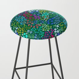 Flower market floral pattern Bar Stool