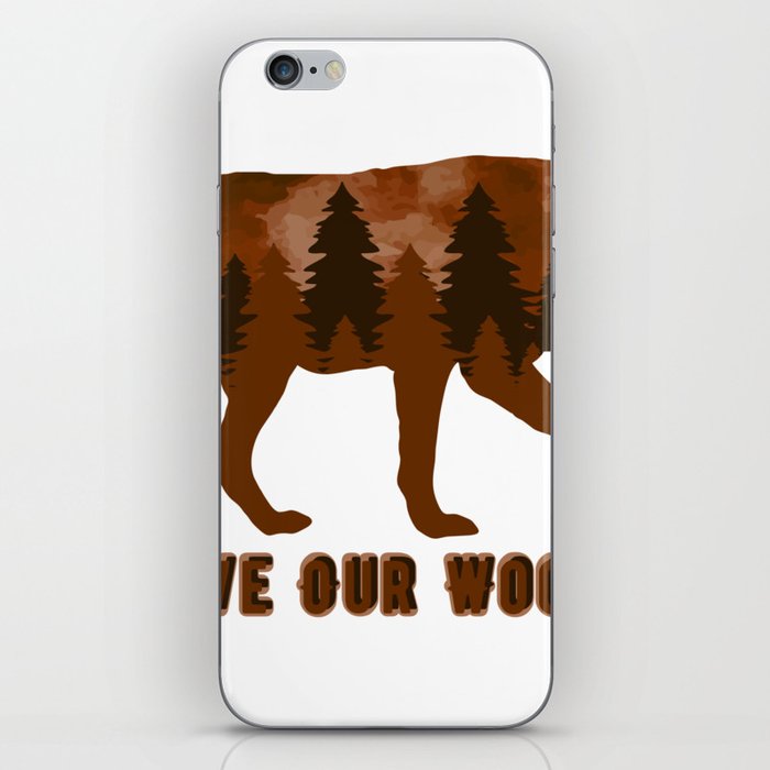 Climate Change Environmental Protection Wolf iPhone Skin