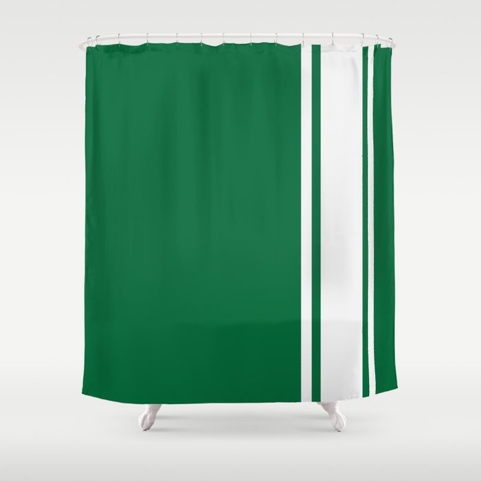 Green Racer Shower Curtain