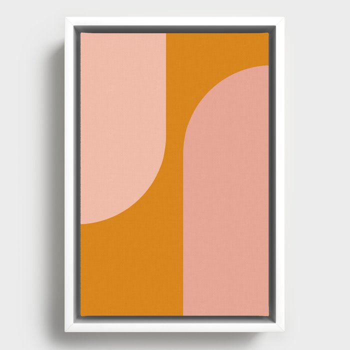 Modern Minimal Arch Abstract LXXI Framed Canvas