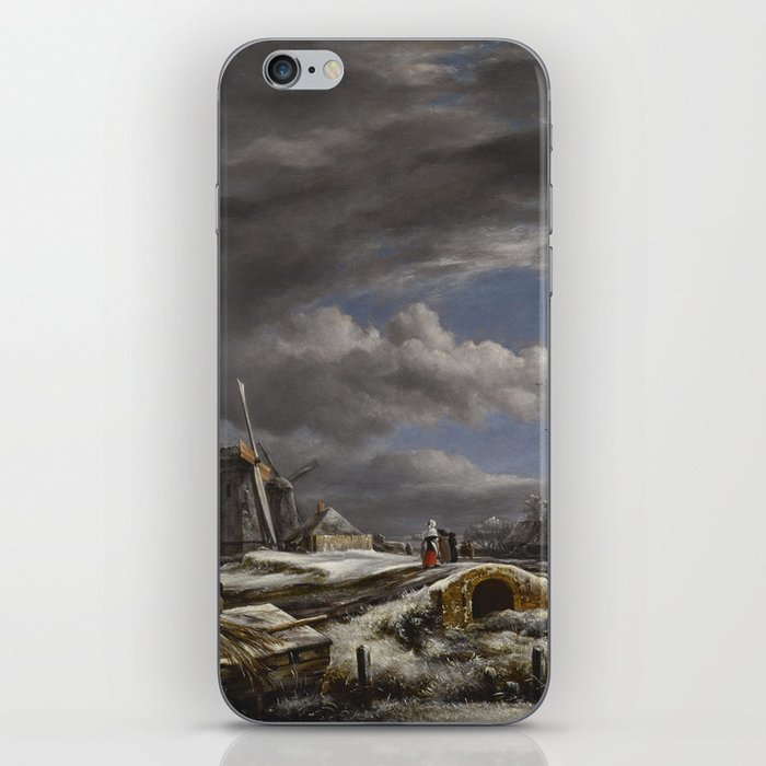 Windmill Vintage John Constable painting iPhone Skin