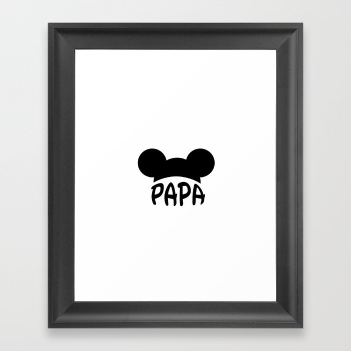 Papa Ears Framed Art Print
