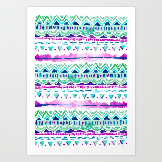 Dash Aztec Art Print