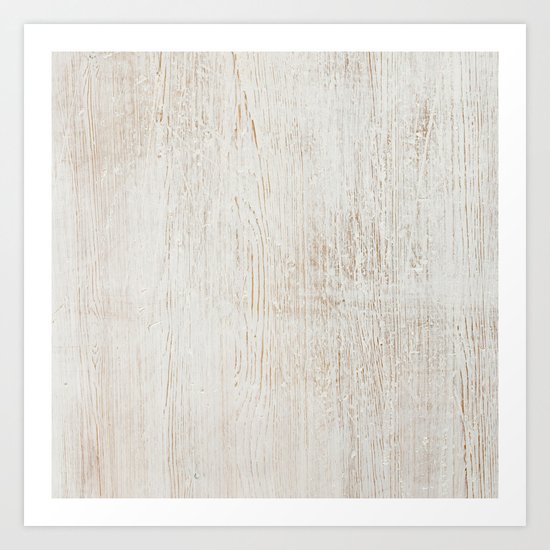 White Wood Art Print