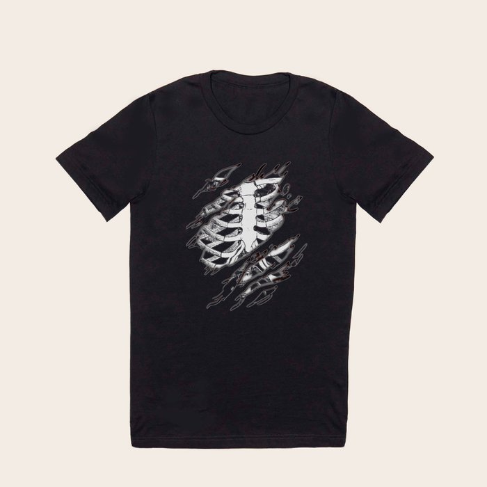 halloween ripped t shirt