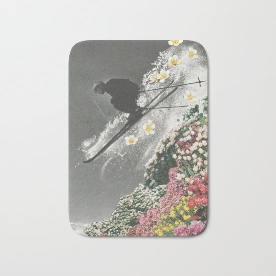 Spring Skiing Bath Mat