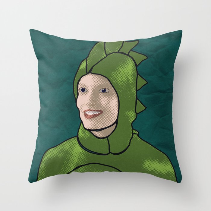 Dinosaur Britta Throw Pillow