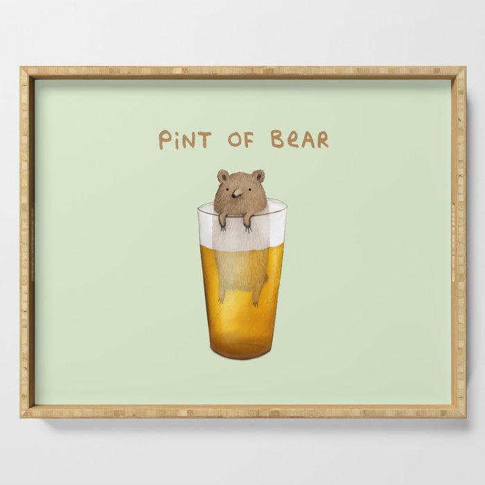 Pint of Bear Serving Tray