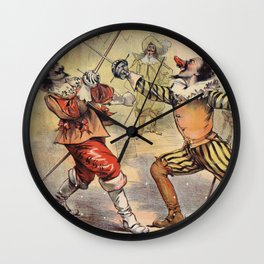The Duellists of the Old Times Wall Clock