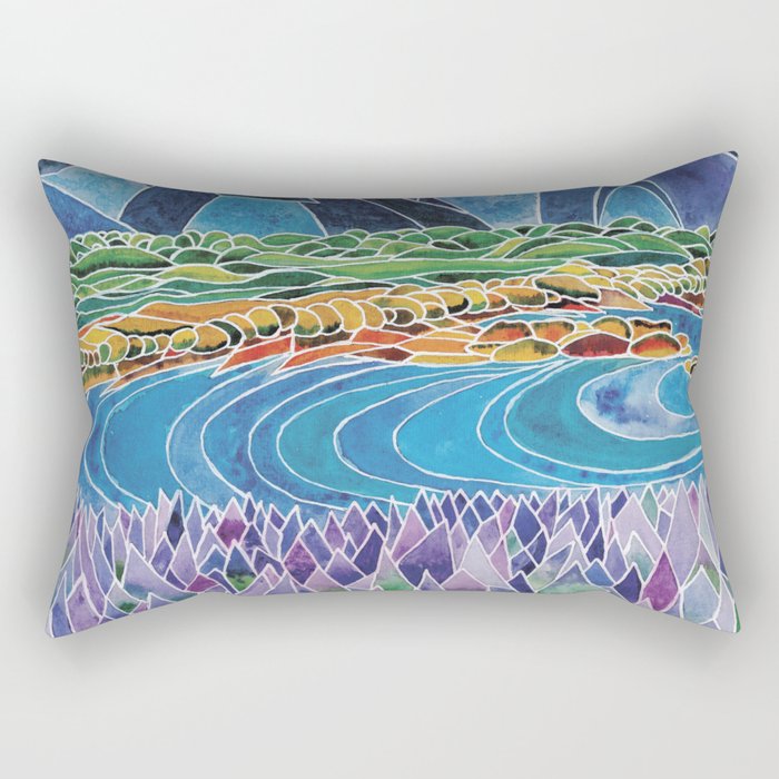 Lavender Fields Rectangular Pillow