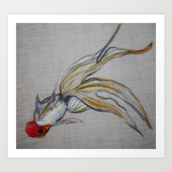 Goldfish Pond (close up#5) Art Print