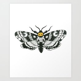Halloween Death Moth Art Print