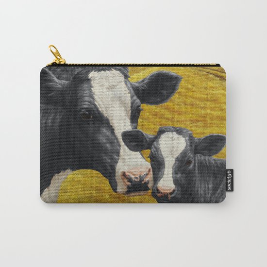 Holstein Cow and Cute Calf Carry-All Pouch