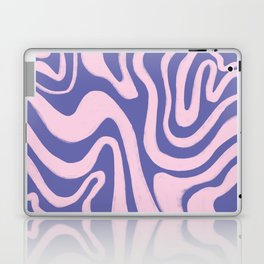 Retro Very Peri + Blush Pink Liquid Swirl Laptop Skin