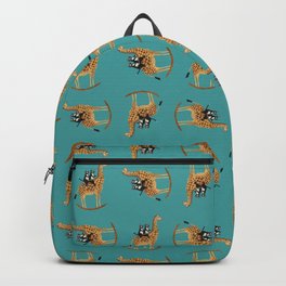 Cats on a Rocking Giraffe Backpack
