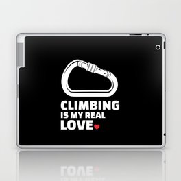 I love climbing Stylish climbing silhouette design for all mountain and climbing lovers. Laptop & iPad Skin