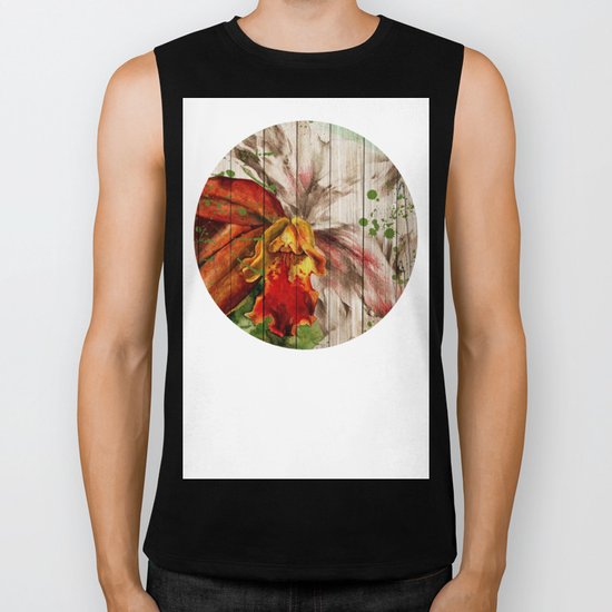 Spring on Wood 02 Biker Tank