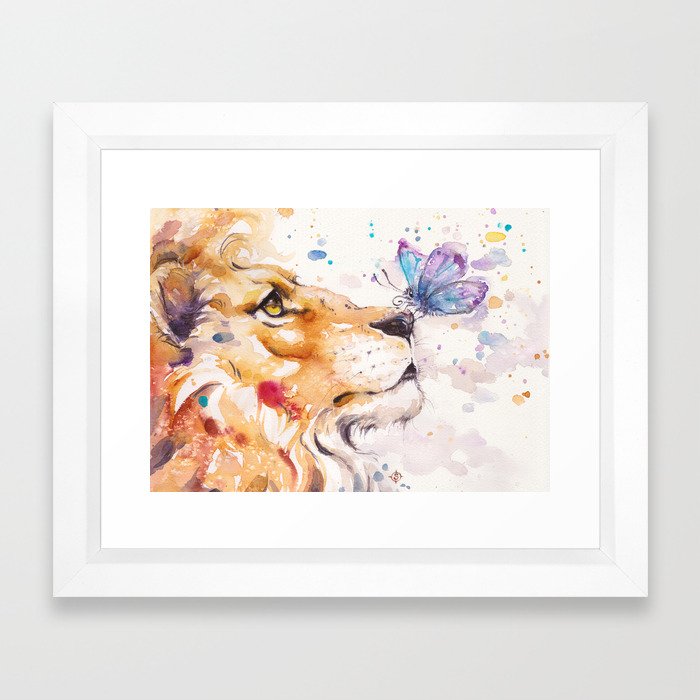 Finn's Lion Framed Art Print