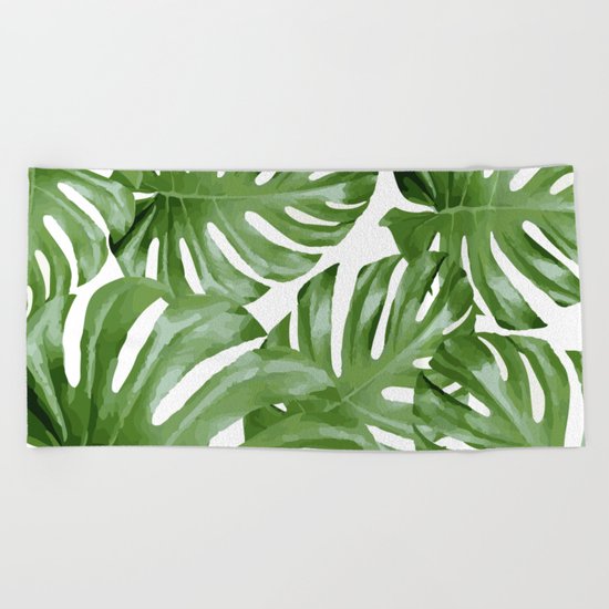 Leaves 3 Beach Towel