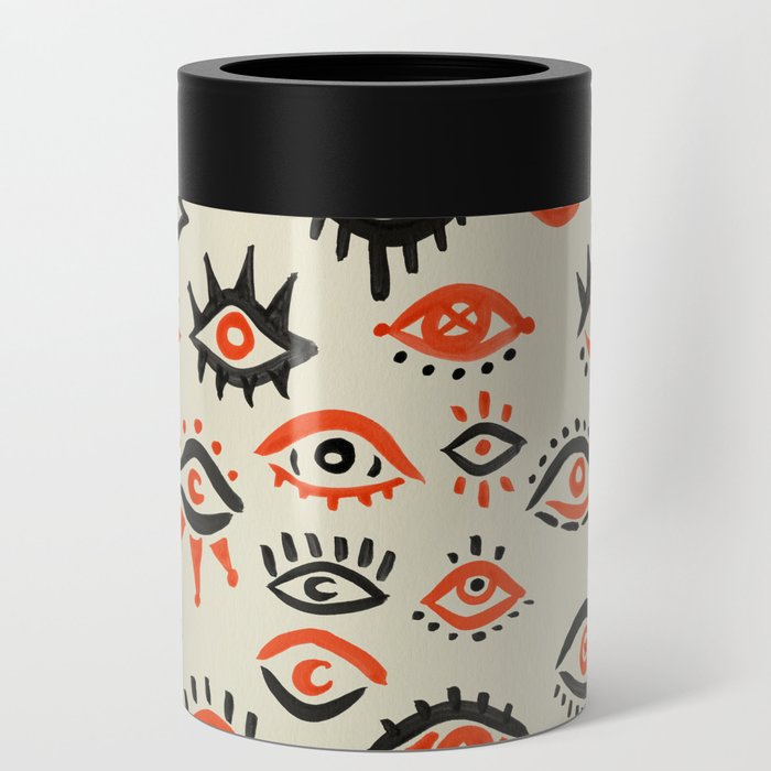 Mystic Eyes – Red & Black Can Cooler