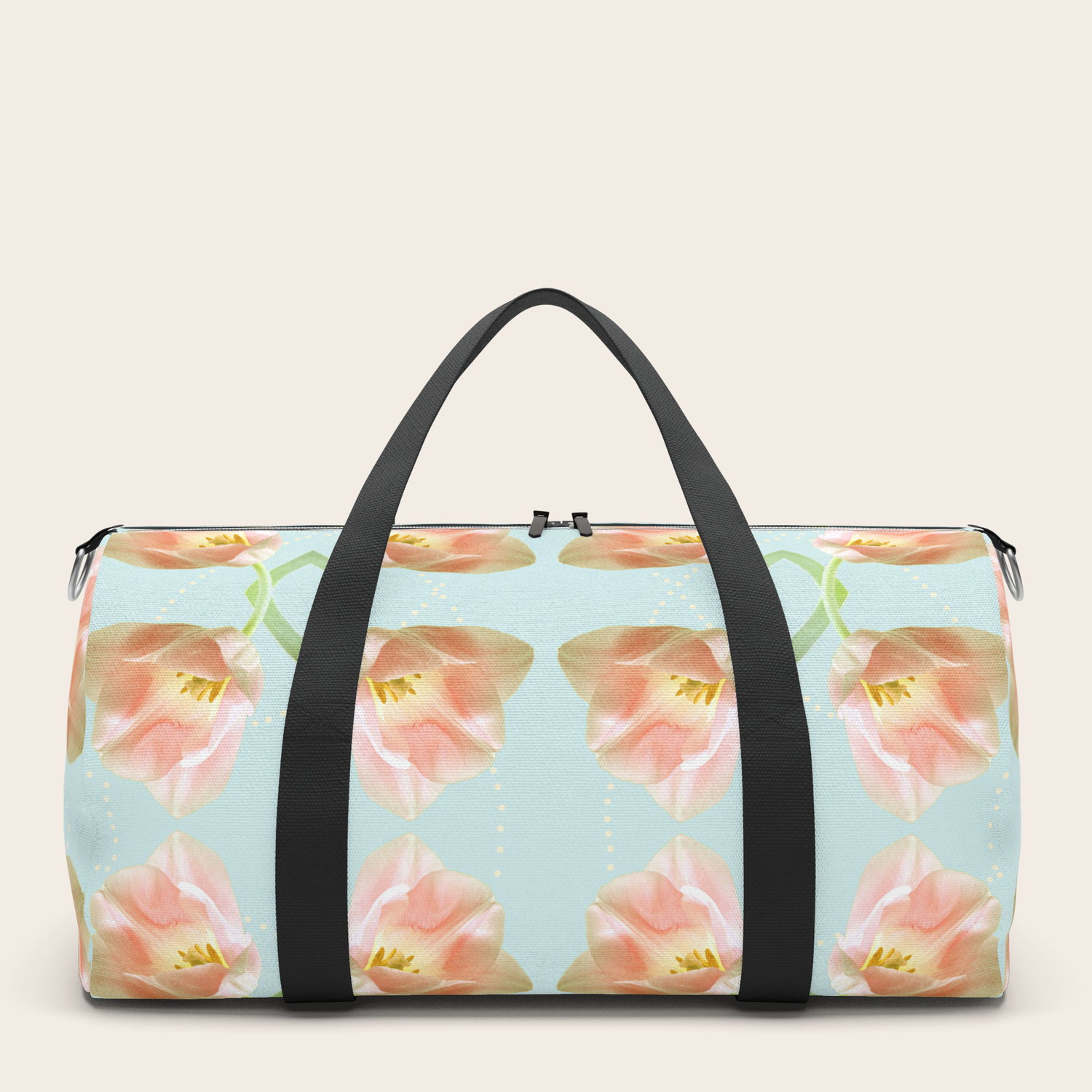 Tulip Spring Salad Eau Di Nil Lemon Cream Duffle Bag By Rose23