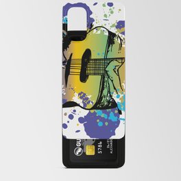 Splash Gitarre acoustics Musik  Android Card Case