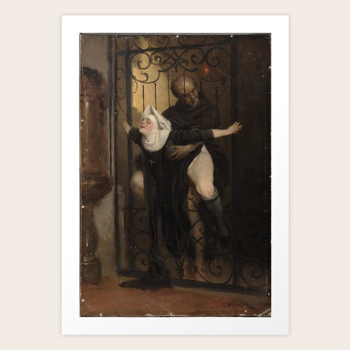 The Sin (1880) Heinrich Lossow (18431897) Art Print by African Python