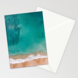 Turquoise Blue Ocean Surf Stationery Card